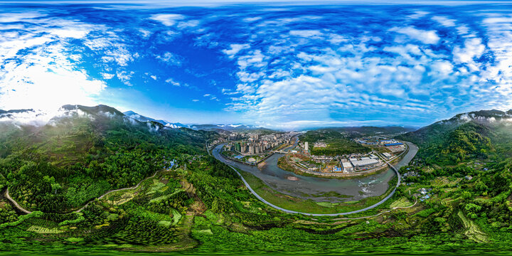 荥经大田工业区720度全景