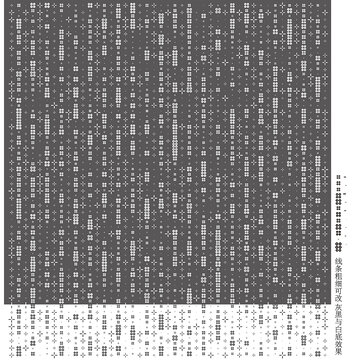 圆圈十字形镂空图案