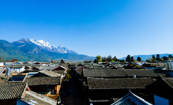 白沙古镇玉龙雪山