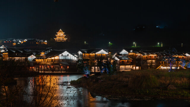 李庄夜景