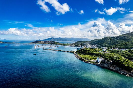 珠海万山群岛桂山岛航拍