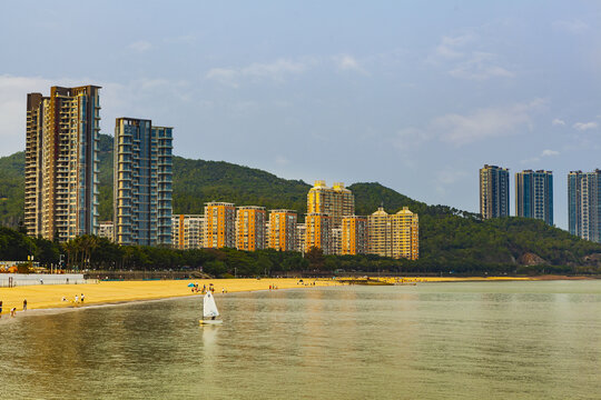 海滨城市风光