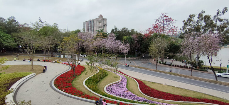 坡地绿化景观