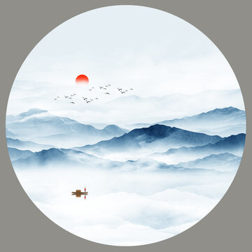 新中式山水