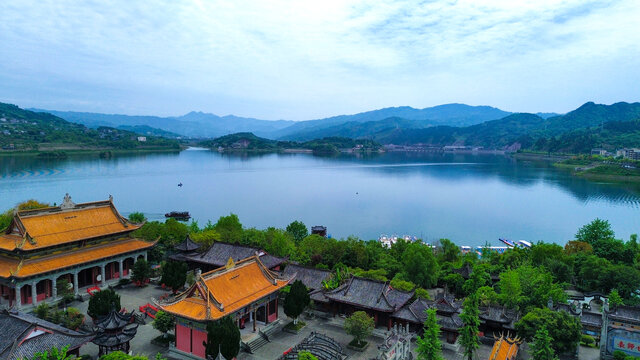航拍开州举字园
