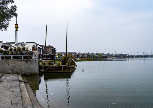 湖南常德大小河街渡口