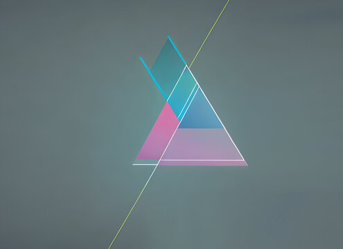 几何三角形图案