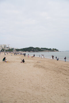 沙滩大海滩海岛风光海岸线