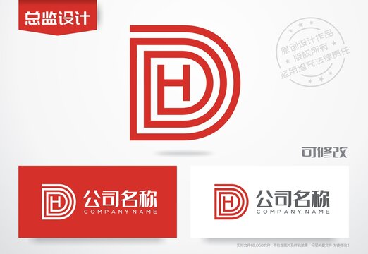 字母HDlogo字母DH标志