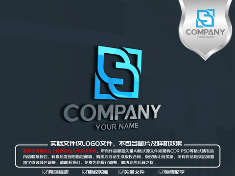 S字母装饰logo