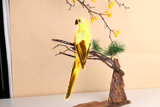 仿真小鸟玩具摆件
