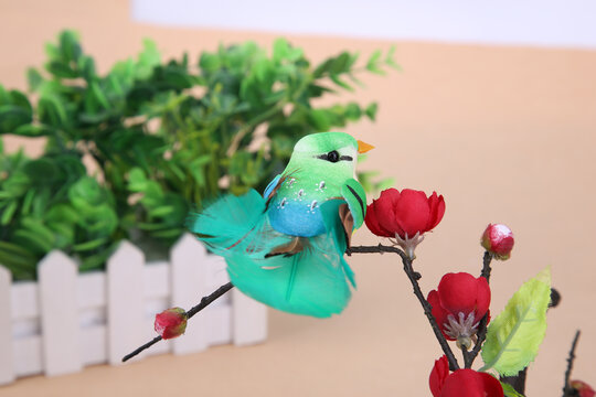 仿真小鸟玩具摆件