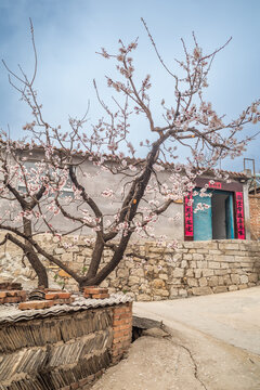 北京延庆霹破石村建筑风景