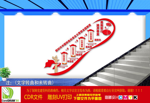 中国特色社会主义思想楼梯间