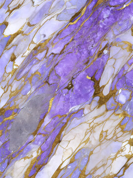抽象鎏金紫色大理石