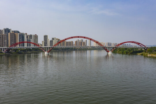 合川嘉陵江彩虹桥
