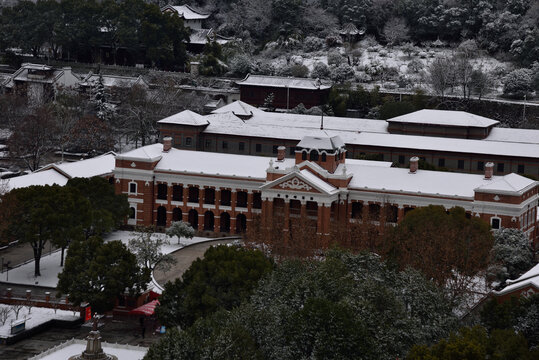 武汉武昌起义纪念馆雪景