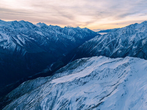 子梅垭口观看贡嘎雪山