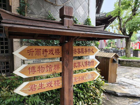 铜官窑古镇指示牌