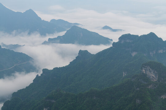 天门山云海