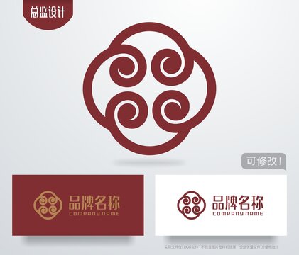 古典纹路logo