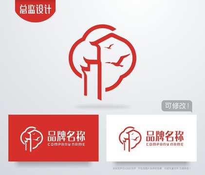 江南建筑logo古建筑