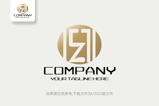 IZ字母标志时尚创意LOGO