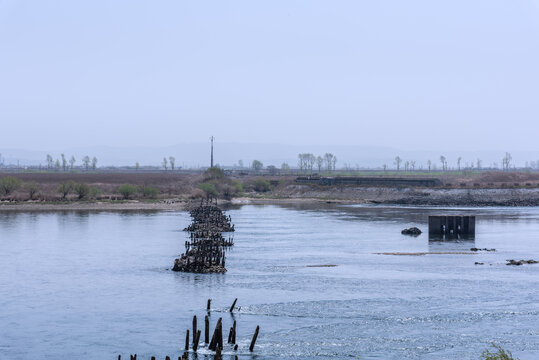 中国丹东鸭绿江浮桥