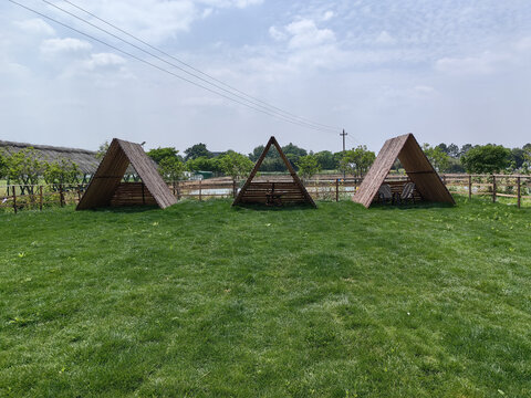 三角形小木屋