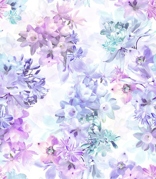 米底粉色浅紫色系花
