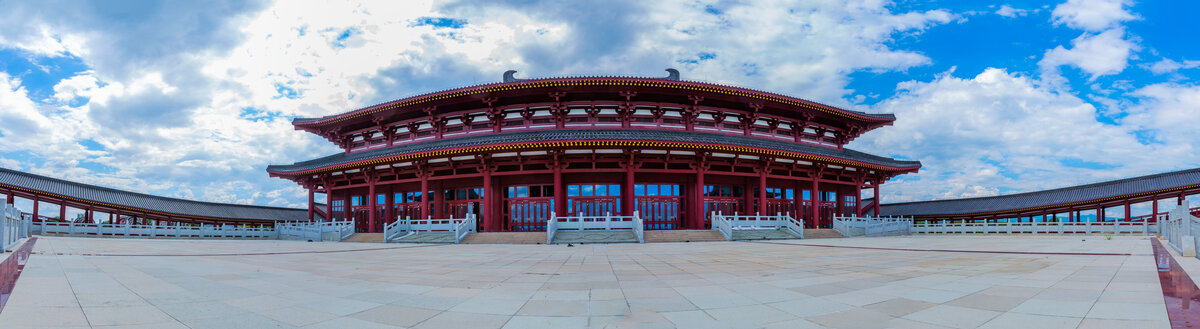 大型仿古建筑广场