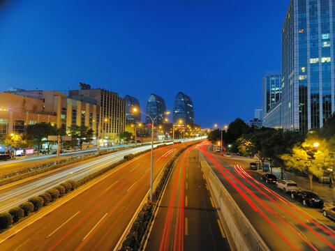 北京西直门凯德夜景