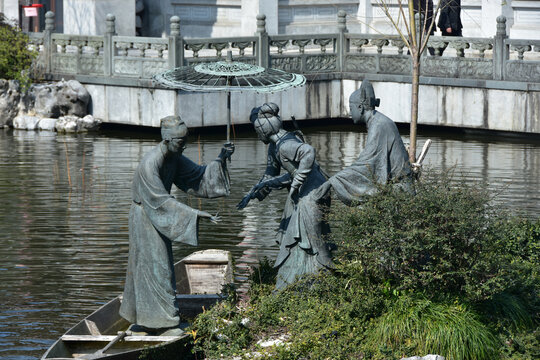 杭州西湖雷锋塔断桥灵隐寺