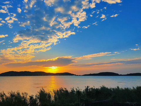 太湖落日