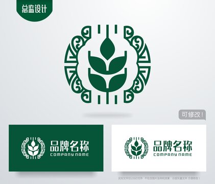 麦穗logo古典