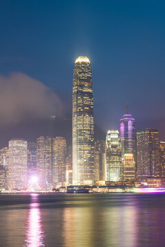 香港国际金融中心大厦夜景