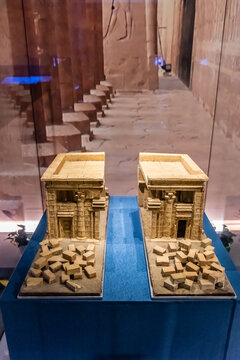 古代埃及塔菲北庙神庙模型