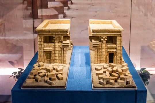 古代埃及塔菲北庙神庙模型