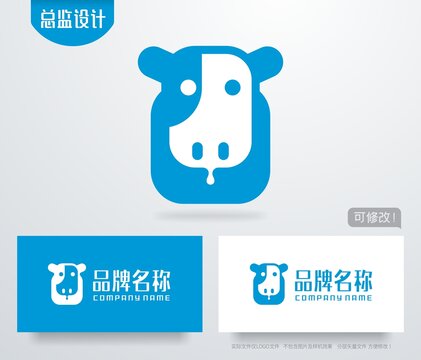 奶牛logo鲜奶