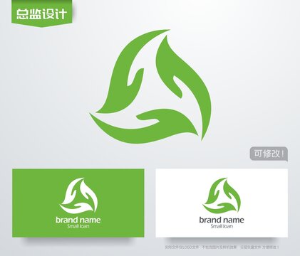 生态绿色logo呵护农作物