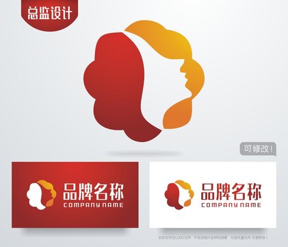 女人头像logo