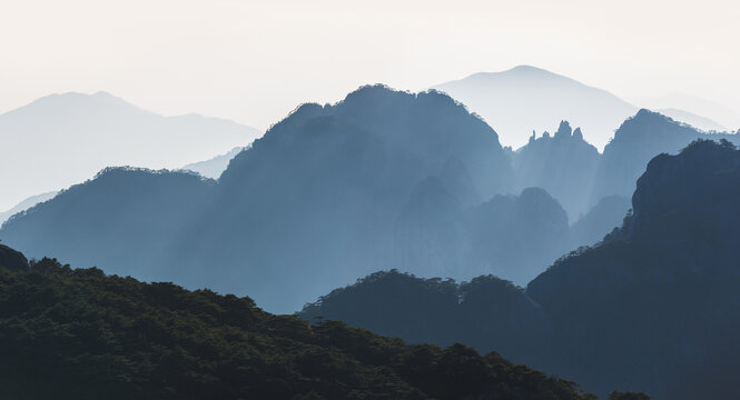 黄山群山风景