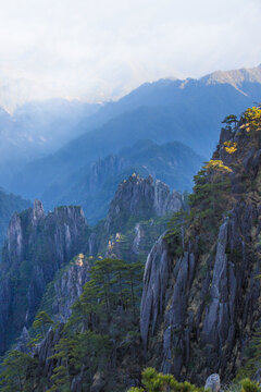 黄山群山风景