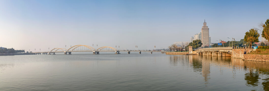 宜兴世纪大桥全景图