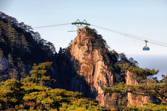 黄山索道黄山美景