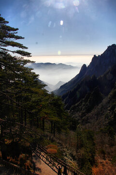 黄山云海黄山远眺