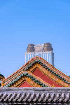 中国沈阳故宫园林古建筑