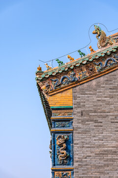 中国沈阳故宫园林古建筑