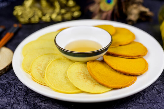 玉米饼拼荞饼