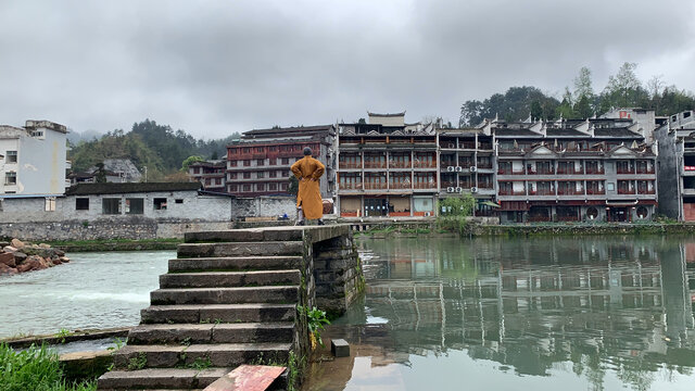 湖南湘西凤凰古城风光